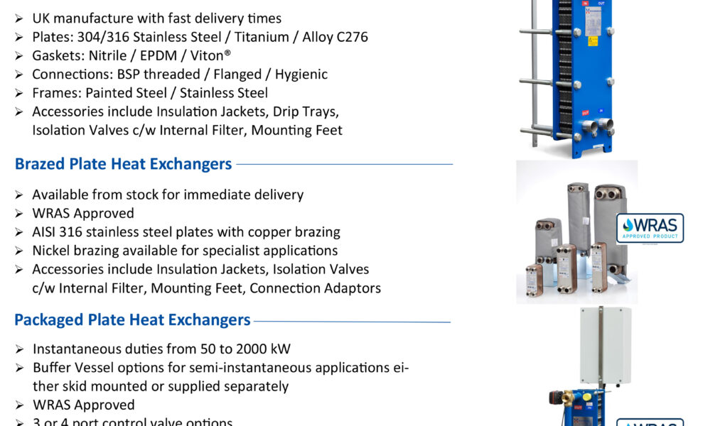 Packaged Plate Heat Exchangers