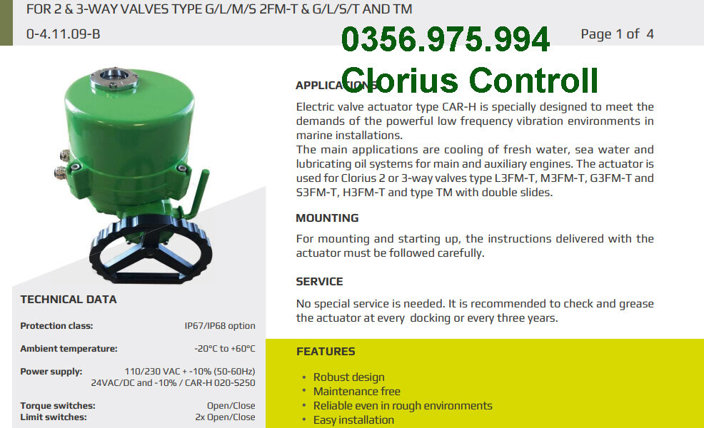 actuator clorrius